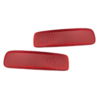 Replacement - Rear Driver and Passenger Side Bumper Reflector Set (Standard Line)