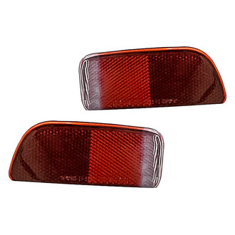 Replacement - Rear Driver and Passenger Side Bumper Reflector Set (Standard Line)