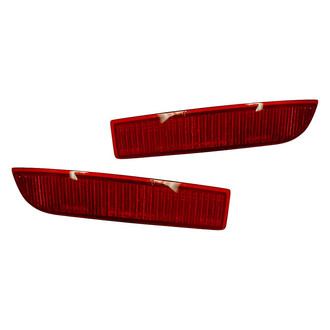 Replacement - Rear Driver and Passenger Side Bumper Reflector Set (CAPA Certified)