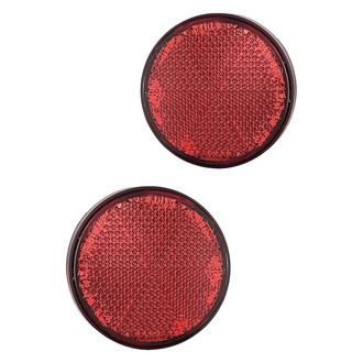 Replacement - Rear Driver and Passenger Side Bumper Reflector Set (CAPA Certified)
