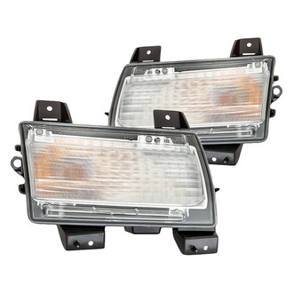 Replacement - Driver and Passenger Side Turn Signal/Parking Light Set (CAPA Certified)