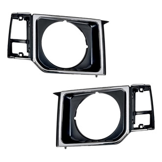 Replacement - Driver and Passenger Side Headlight Bezel Set (Standard Line)