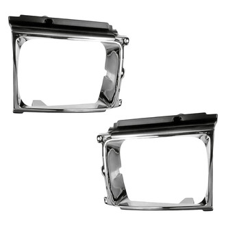 Replacement - Driver and Passenger Side Headlight Bezel Set (Standard Line)