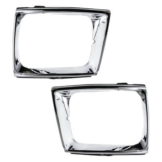 Replacement - Driver and Passenger Side Headlight Bezel Set (Standard Line)