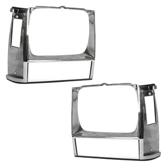 Replacement - Driver and Passenger Side Headlight Bezel Set (Standard Line)