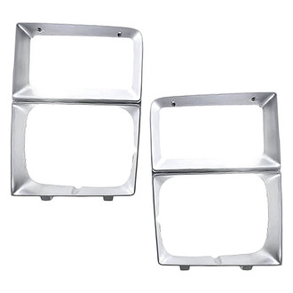 Replacement - Driver and Passenger Side Headlight Bezel Set (Standard Line)