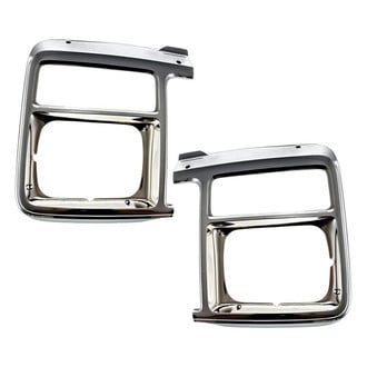 Replacement - Driver and Passenger Side Headlight Bezel Set (Standard Line)