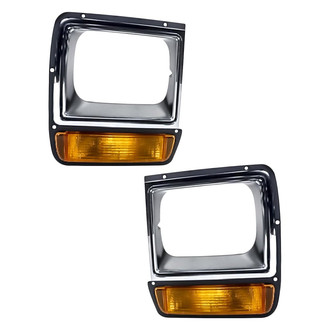 Replacement - Driver and Passenger Side Headlight Bezel Set (Standard Line)
