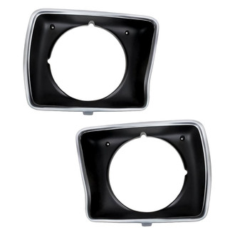Replacement - Driver and Passenger Side Headlight Bezel Set (Standard Line)