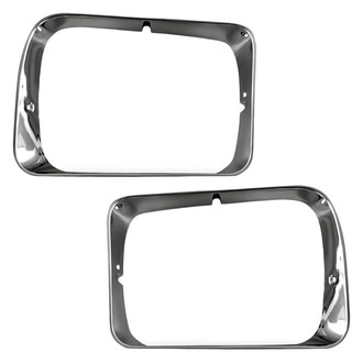 Replacement - Driver and Passenger Side Headlight Bezel Set (Standard Line)