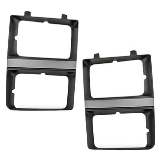 Replacement - Driver and Passenger Side Headlight Bezel Set (Standard Line)