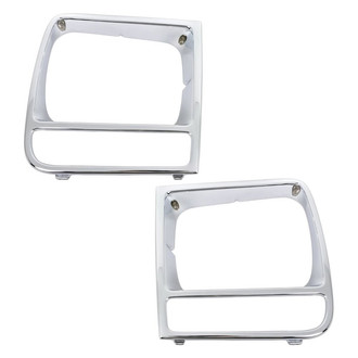 Replacement - Driver and Passenger Side Headlight Bezel Set (Standard Line)