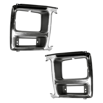 Replacement - Driver and Passenger Side Headlight Bezel Set (Standard Line)