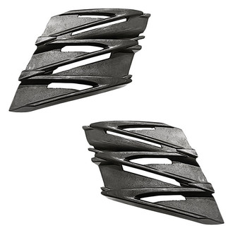 Replacement - Front Driver and Passenger Side Fog Light Cover Set (Standard Line)