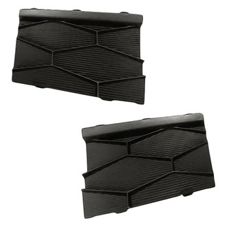 Replacement - Front Driver and Passenger Side Tow Hook Cover Set (Standard Line)