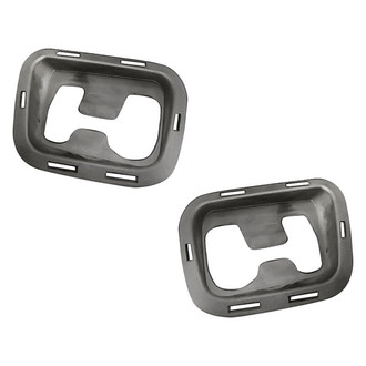 Replacement - Front Driver and Passenger Side Tow Hook Cover Set (CAPA Certified)