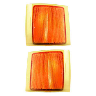 Replacement - Driver and Passenger Side Upper Reflector Set (Standard Line)