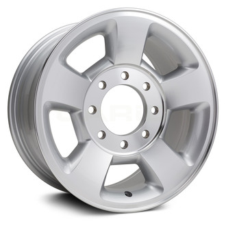 Replikaz® - 5-Spoke Machined Face with Painted Silver Pockets 17x8 Alloy Factory Wheel - Replica