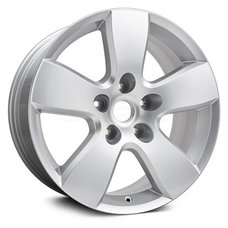 Replikaz® - 5-Spoke Painted Silver Face with Light Silver Painted Pockets 20x8 Alloy Factory Wheel - Replica