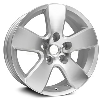 Replikaz® - 5-Spoke Polished Face with Painted Silver Pockets 20x8 Alloy Factory Wheel - Replica