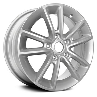 Replikaz® - Double 5-Spoke Painted Silver 17x6.5 Alloy Factory Wheel - Replica