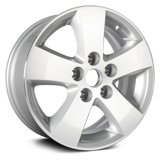 Replikaz® - 5-Spoke Machined Face with Painted Silver Pockets 17x6.5 Alloy Factory Wheel - Replica
