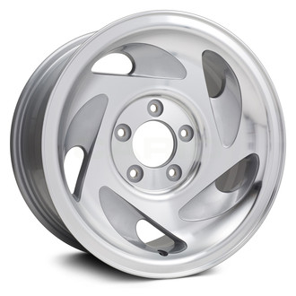 Replikaz® - 5-Slot Machined Face with Painted Silver Pockets 17x7.5 Alloy Factory Wheel - Replica