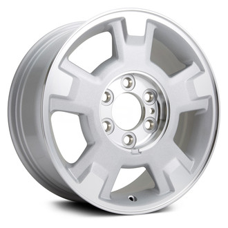 Replikaz® - 5-Spoke Machined Face with Painted Silver Pockets 17x7.5 Alloy Factory Wheel - Replica