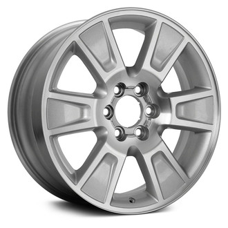 Replikaz® - 6 I-Spoke Machined Face with Painted Silver Pockets 20x8.5 Alloy Factory Wheel - Replica