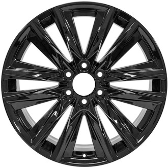 Replikaz® - 12 I-Spoke Painted Black 22x9 Alloy Factory Wheel - Replica