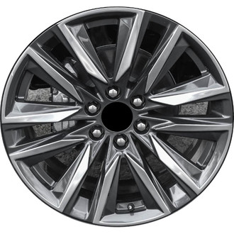 Replikaz® - 12 I-Spoke Painted Charcoal and Polished 22x9 Alloy Factory Wheel - Replica