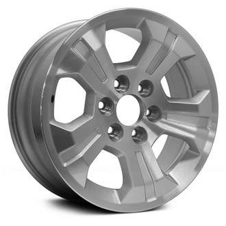 Replikaz® - 5-Spoke Machined Face with Painted Silver Inset in Spokes and Painted Silver Pockets 18x8.5 Alloy Factory Wheel - Replica