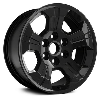 Replikaz® - 5-Spoke Painted Gloss Black 18x8.5 Alloy Factory Wheel - Replica