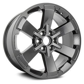 Replikaz® - 6 I-Spoke Painted Gloss Black 22x9 Alloy Factory Wheel - Replica