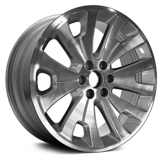 Replikaz® - 6 Y-Spoke Machined Face with Painted Silver Vents 22x9 Alloy Factory Wheel - Replica
