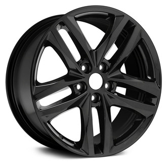 Replikaz® - Double 5-Spoke Painted Black 19x7.5 Alloy Factory Wheel - Replica