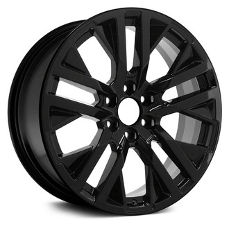 Replikaz® - 10 I-Spoke Painted Gloss Black 22x9 Alloy Factory Wheel - Replica