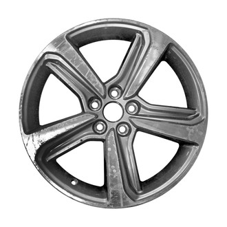 Replikaz® - 5-Spoke Machined Face with Painted Gray Inset of Spokes and Painted Gray Pockets 18x8 Alloy Factory Wheel - Replica