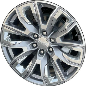 Replikaz® - Machined Gray Painted And Chrome Inserts 22x9 Alloy Factory Wheel - Replica