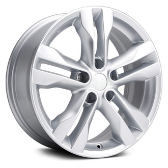 Replikaz® - Double 5-Spoke Painted Silver 17x7 Alloy Factory Wheel - Replica