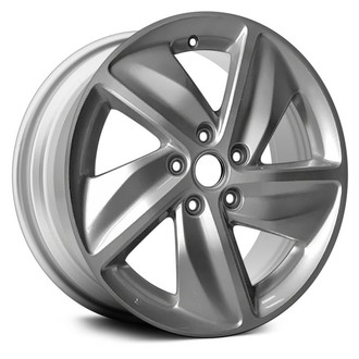 Replikaz® - 5 Turbine-Spoke Painted Silver 17x7.5 Alloy Factory Wheel - Replica