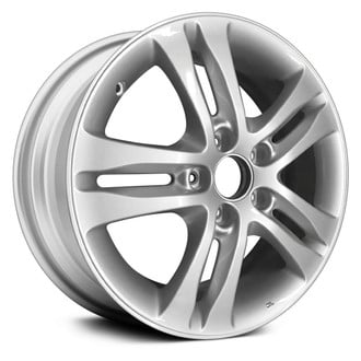 Replikaz® - Double 5-Spoke Painted Silver 17x6.5 Alloy Factory Wheel - Replica