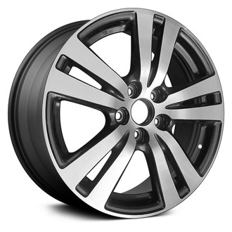 Replikaz® - Double 5-Spoke Machined Face with Painted Charcoal Pockets 18x8 Alloy Factory Wheel - Replica