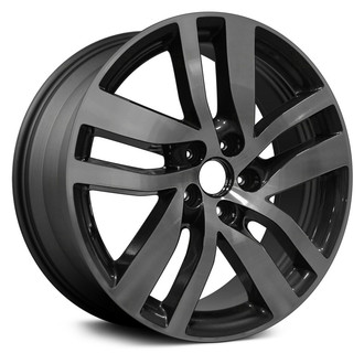 Replikaz® - 5 Double Spiral-Spoke Machined Face with Charcoal Vents 20x8 Alloy Factory Wheel - Replica