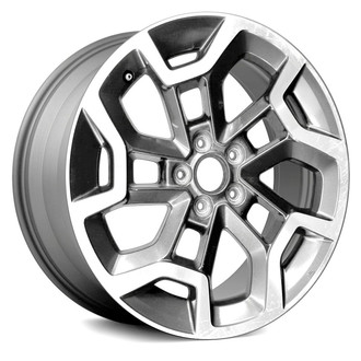 Replikaz® - 5 Y-Spoke Machined Face with Painted Charcoal Pockets 17x7 Alloy Factory Wheel - Replica