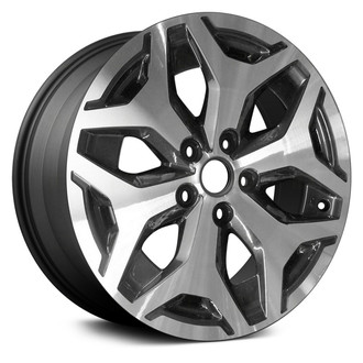 Replikaz® - 6 Y-Spoke Machined Face with Dark Gray Painted Pockets 17x7 Alloy Factory Wheel - Replica