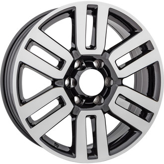 Replikaz® - 6 I-Spoke Machined Black 20x7 Alloy Factory Wheel - Replica