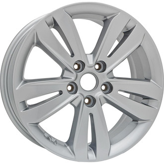 Replikaz® - Double 5-Spoke Painted Silver 17x7 Alloy Factory Wheel - Replica