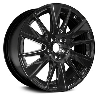 Replikaz® - 12 Turbine-Spoke Painted Black 19x7.5 Alloy Factory Wheel - Replica