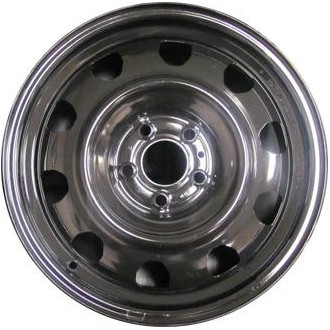 Replikaz® - 10-Slot Painted Black 17x6.5 Steel Factory Wheel - Replica